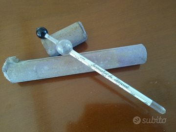 Antico Areometro di Beaumé densimetro XIX secolo