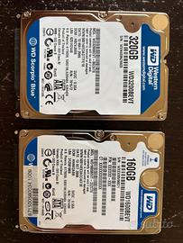Hard Disk varie dimensioni datati ma funzionanti