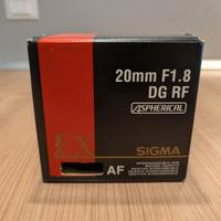 Sigma 20mm F1.8 EX DG RF (Canon EF)