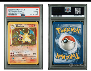 Pokemon Charizard Holo 1st Edition gradata PSA