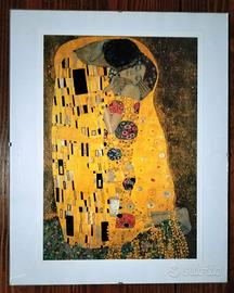 xerigrafia di Gustav Klimt con titolo Il Bacio