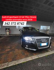A3 2.0 TDI 170CV STRONIC ANNO 2009 euro 5