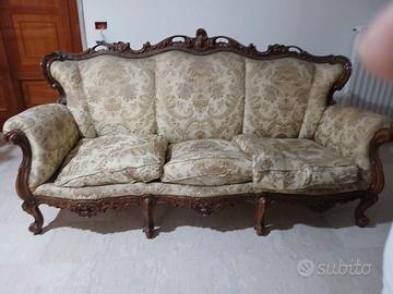 divano stile barocco