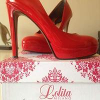 Decollete' rosse in vernice