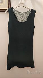 vestito verde bottiglia 