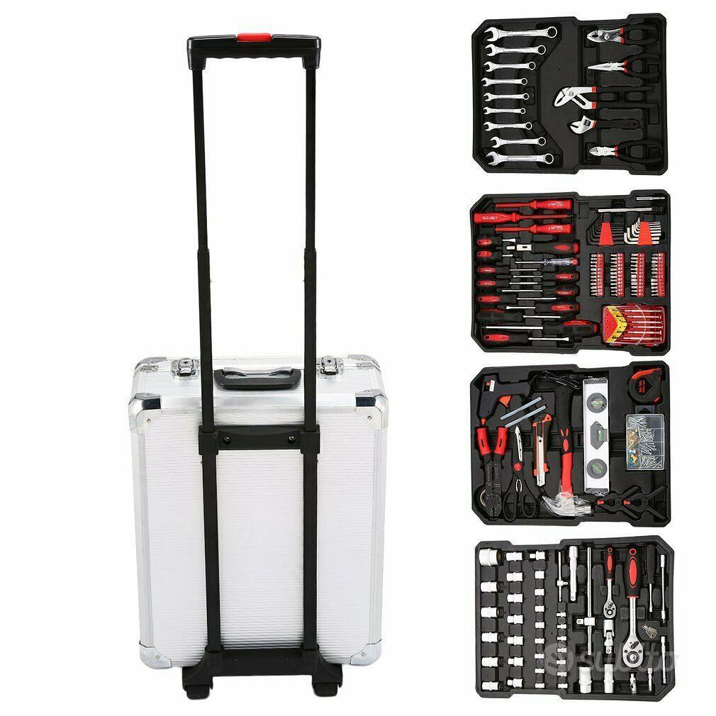 CASSETTA DEGLI ATTREZZI Multitool Organizer Conservazione Alluminio Valigetta Fai Da Te EUR 26 - Foto 10