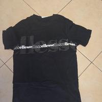 maglietta nera e bianca ellesse