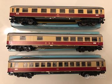 Marklin vetture TEE con illuminazione interna