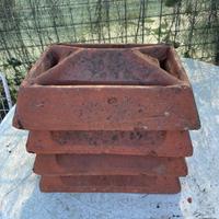 Comignolo in cotto classico 4 pezzi /cappello