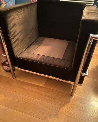 Poltrona vintage stile cassina LC2 le corbusier