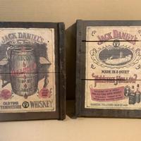 Jack Daniel’s 2 quadri in legno x pub taverne bar