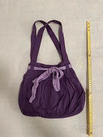 Borsa Brandy Melville con fiocco viola e lilla