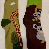 Set 2 Paia Calze Tema Animali – Koala & Giraffa