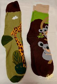 Set 2 Paia Calze Tema Animali – Koala & Giraffa
