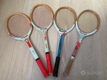 Racchette tennis vintage legno