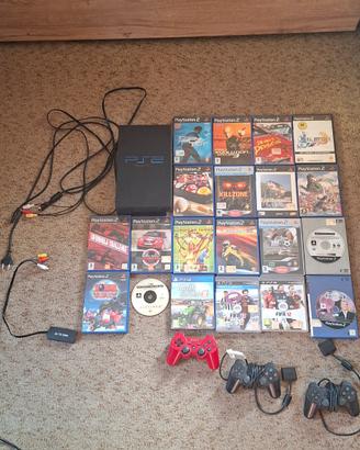  PS2 FAT + 3 Joypad + 20 Giochi + Accessori