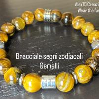 Bracciale artigianale SEGNI ZODIACALE: Gemelli