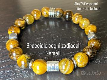 Bracciale artigianale SEGNI ZODIACALE: Gemelli