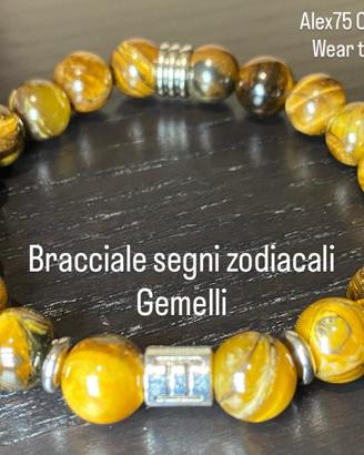 Bracciale artigianale SEGNI ZODIACALE: Gemelli