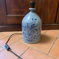 Lampada vintage spagnola in gres smaltato