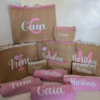 Borsa mare con pochette e telo mare