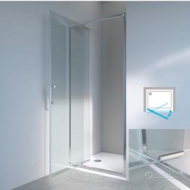 Porta doccia in vetro trasparente 190X90