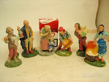 PRESEPIO 6 STATUINE MARCATE AP