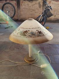 lampada in vetro antiquariato