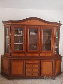 Credenza classica legno massello - 250x47 h225