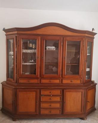 Credenza classica legno massello - 250x47 h225