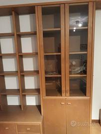 libreria in legno quercia