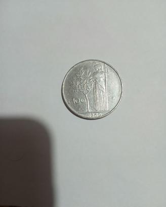 Rara 100 Lire italiana 1960 - Republica Italiana