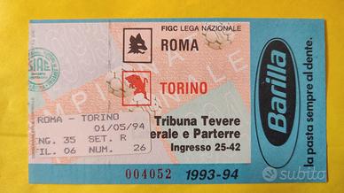 Biglietto Roma Torino 1993 - 1994