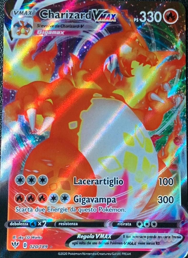 Charizard vmax Mystery box Pokemon: 5 CARTE tra V/ - Collezionismo In  vendita a Bologna