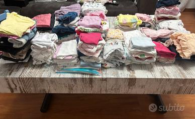 Slot di vestiti estivi neonata taglia 56