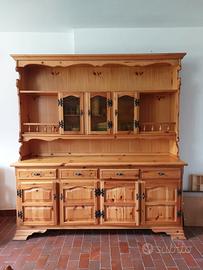 credenza in pino massello