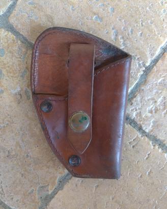 FIOCCHI BERETTA Fondina Tascabile Cuoio Italy auto