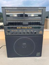 Registratore Stereo Doppia Piastra Cassette Giochi