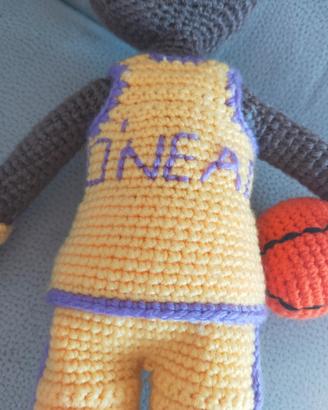 pupazzo fatto a mano crocket Lakers O'NEAL
