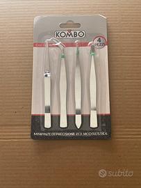 KIT 4 PZ PINZETTE A MOLLA DI PRECISIONE