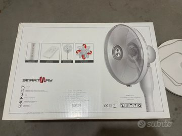 Ventilatore a Piantana Smartway 40cm Silenzioso