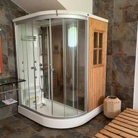 Sauna con doccia AQUALUX