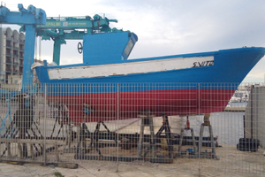 Barca in legno con motore entrobordo 10 cv