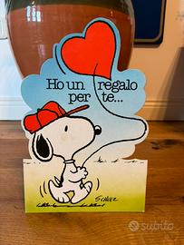 Biglietto snoopy vintage anni 80