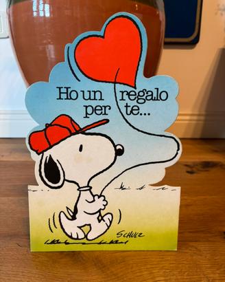 Biglietto snoopy vintage anni 80