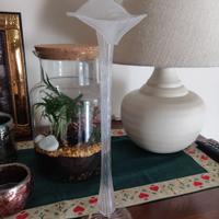 vaso /porta candela in vetro Murano 