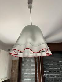 Lampadario vintage in vetro di Murano di Vistosi