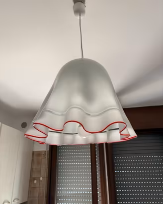 Lampadario vintage in vetro di Murano di Vistosi