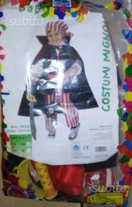 Costume carnevale corsaro, bimbo 1-2 anni
