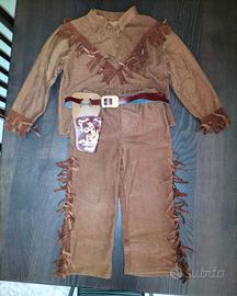 Vestito carnevale sceriffo cowboy 4-5 anni